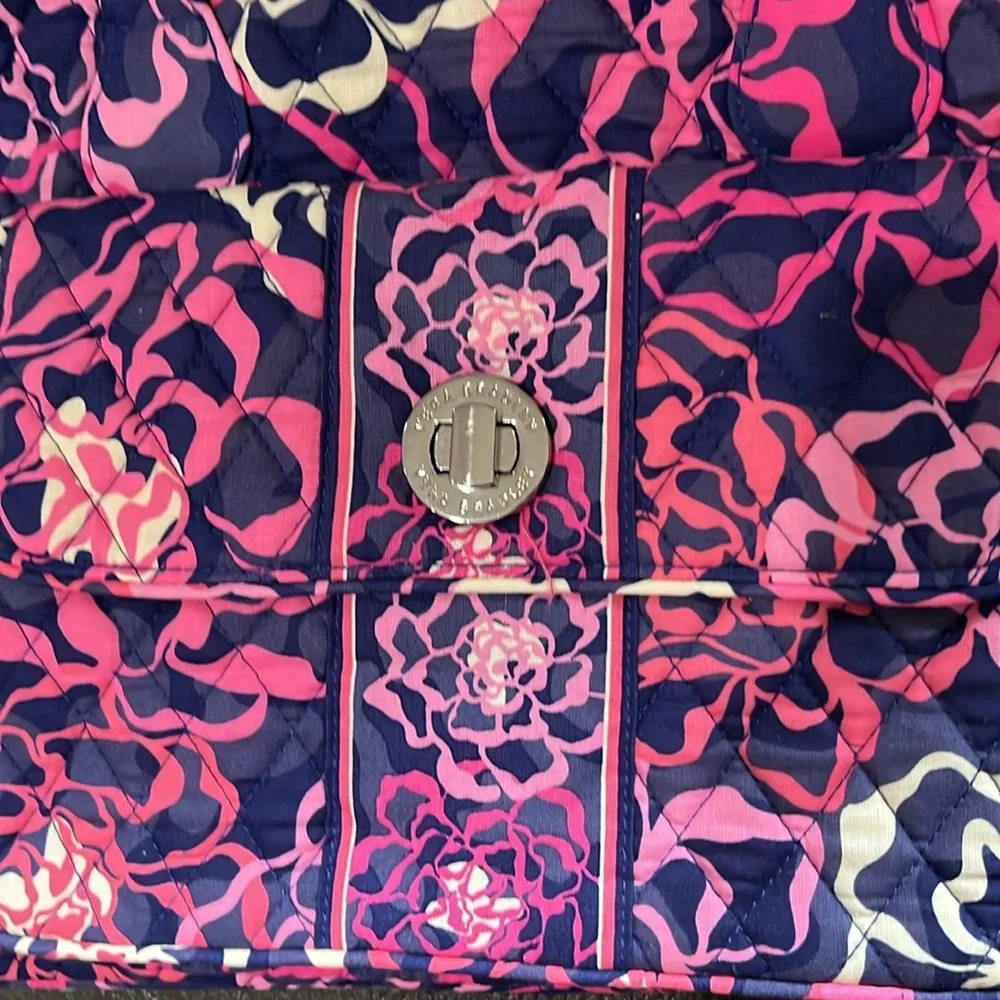 Vera Bradley Turnlock satchel in katalina pink